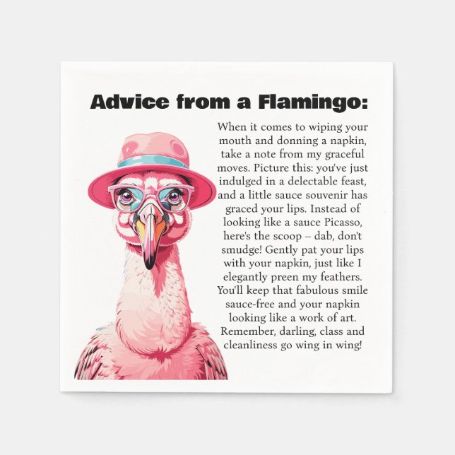 Funny Advisor from a Flamingo Serviette (Vorderseite)