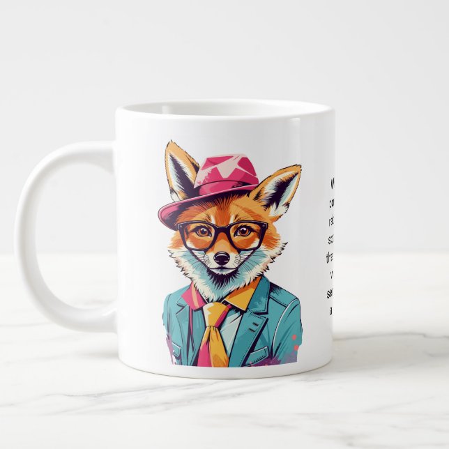 Funny Advisor from a Fox Jumbo-Tasse (Links)