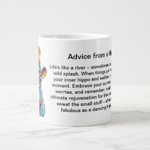 Funny Advisor from a Hippo Jumbo-Tasse