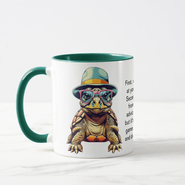 Funny Advisor from a Tortoise Tasse (Links)