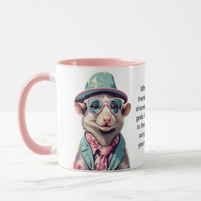 Funny Advisor from an Opossum Tasse (Links)