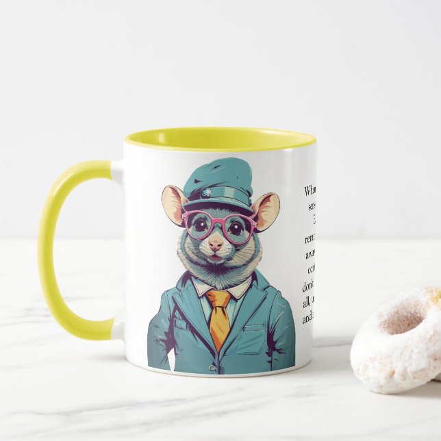 Funny Advisor von einer Ratte Tasse (Mit Donut)