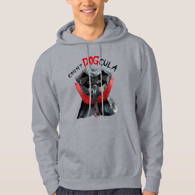 Funny Affenpinscher Dog Vampire Halloween-Kostüm Hoodie (Vorderseite)