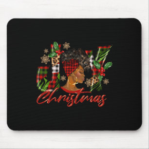 Funny African American Freude Weihnachten Schwarze Mousepad