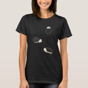 Funny African Bellied Igel Kostume Breast Pock T-Shirt