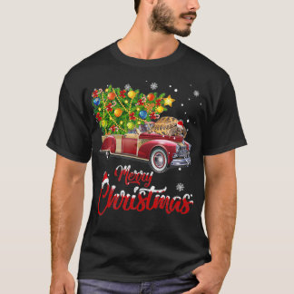 Funny African Sulcata Tortoise Autofahren Weihnach T-Shirt
