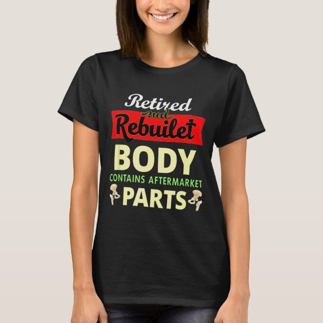 Funny After Hip Surgery Recovery Bionic Hip Replac T-Shirt (Vorderseite)