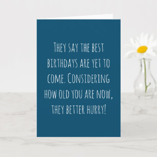 Funny Age Geburtstag Karte