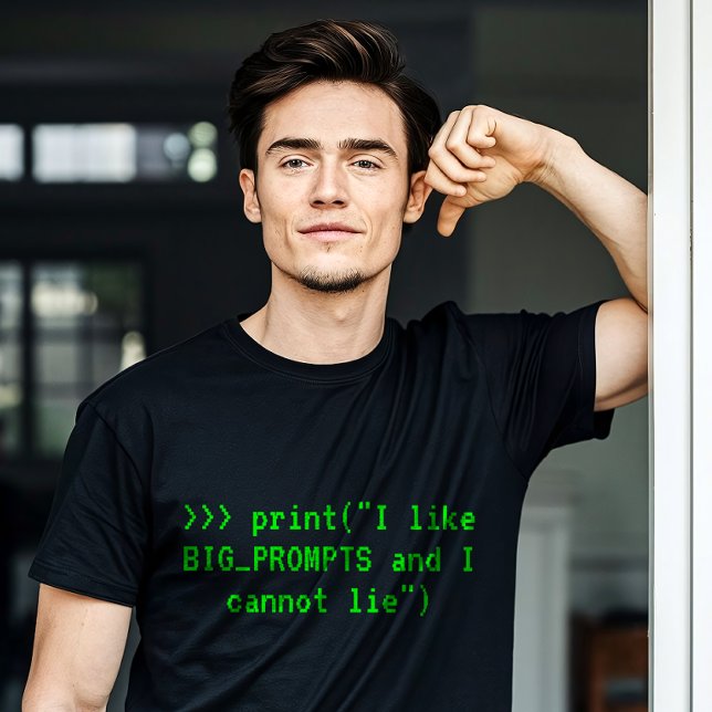 Funny AI Developer T-Shirt (This geeky AI shirt speaks fluent Python and humor)