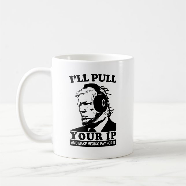 Funny AI Trump Deep Fake Meme Pull IP Kaffeetasse (Links)