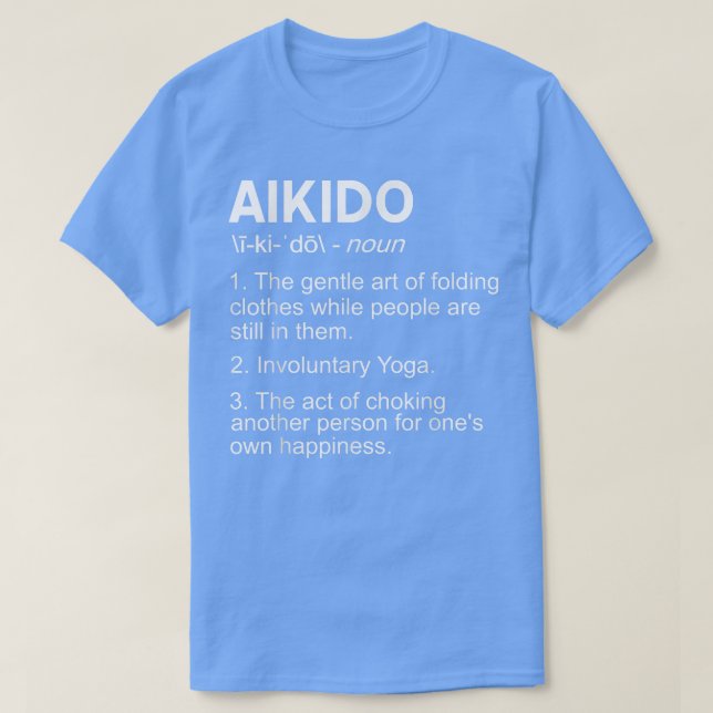Funny Aikido Designs für Aikido Gegenwart Gi T-Shirt (Design vorne)