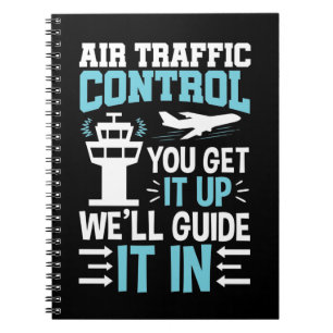 Funny Air Traffic Kontrolle Sie es auf. Notizblock