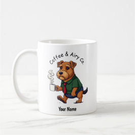 Funny Airedale Terrier Dog Business Suit Coffee Kaffeetasse