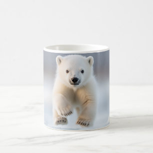 Funny Alaska Polar Bear Cub Kaffeetasse