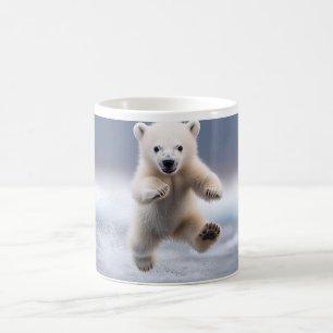 Funny Alaska Polar Bear Cub Kaffeetasse