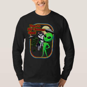 Funny Alaskan Klee Kai Alien Sie sind ausgewählt E T-Shirt