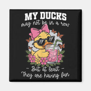 Funny Albern Duck Lehrer nicht in einer Reihe sind Magnet