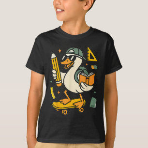 Funny Albern Gänse Niedliche Ente Zurück zur Schul T-Shirt
