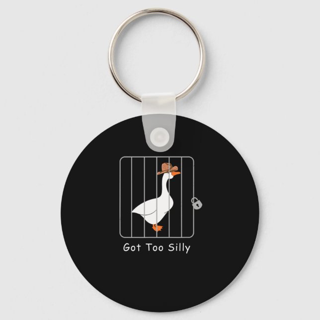 Funny Albern Goose Lover Mugshot Meme - Got zu Sil Schlüsselanhänger (Vorderseite)