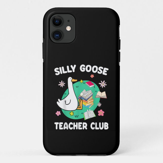 Funny Albern Goose Teacher Club Case-Mate iPhone Hülle (Rückseite)
