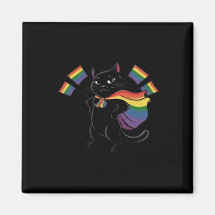 Funny Alcat Rainbow Flag Gay Pride Monte Lgbtq Magnet