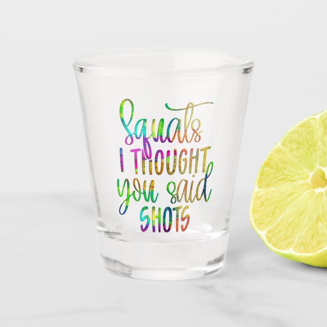Funny Alcohol Sprichwort Schnapsglas (Vorderseite)