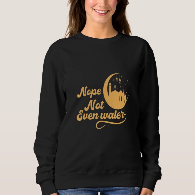 Funny Alhamdulillah Muslim Holidays Islamic Quote Sweatshirt (Vorderseite)