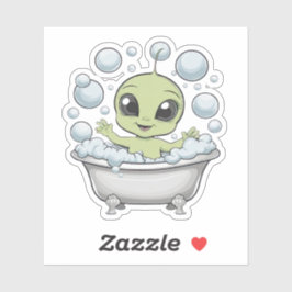 Funny Alien Baby Aufkleber