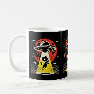 Funny Alien Cat Abduction Cat Lovers & Pet Eigentü Kaffeetasse