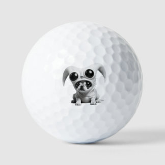 Funny Alien dog Golfball