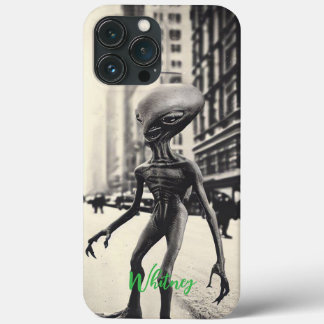 Funny Alien Invasion Retro ufo Sci Fi movie Name Case-Mate iPhone Hülle