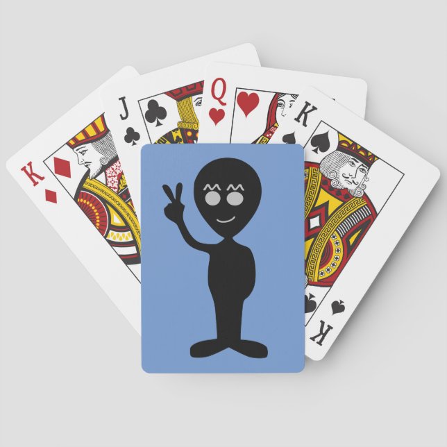 FUNNY ALIEN PLAYCARDS SPIELKARTEN (Rückseite)