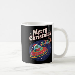 Funny Alien Trio Merry Ugly Weihnachtsmannmütze Gi Kaffeetasse