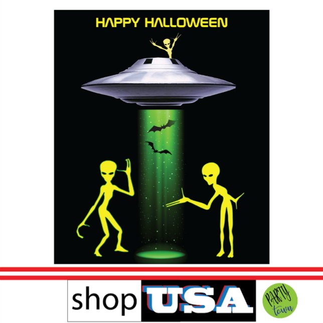 Funny Alien 🎅 🛸 UFO-Halloween-Party Wandteppich (Riveting, amazing, spooktacular, strange, bizarre, eerie, cool, stunning.

)