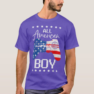 Funny All American Boys 4. Juli Son Video Game U T-Shirt