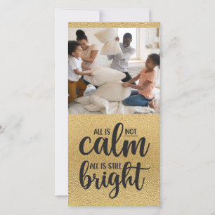 Funny All is Not Gold Foil Foto Holiday Card Feiertagskarte