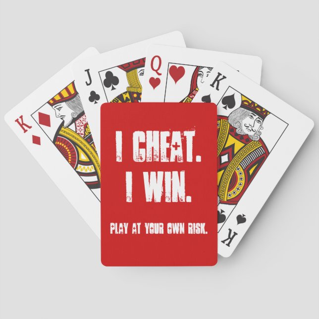 Funny All Wetten sind Off Poker Game Party Host Spielkarten (Rückseite)