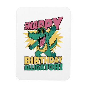 Funny Alligator Lover und Birthday Crocodile Gator Magnet