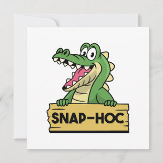 Funny Alligator Lover und Zookeeper Crocodile Einladung