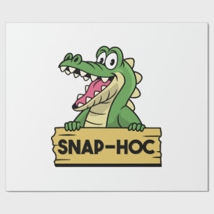 Funny Alligator Lover und Zookeeper Crocodile Geschenkpapier