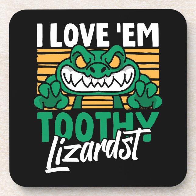 Funny Alligator Lover und Zookeeper Crocodile Getränkeuntersetzer (Vorderseite)