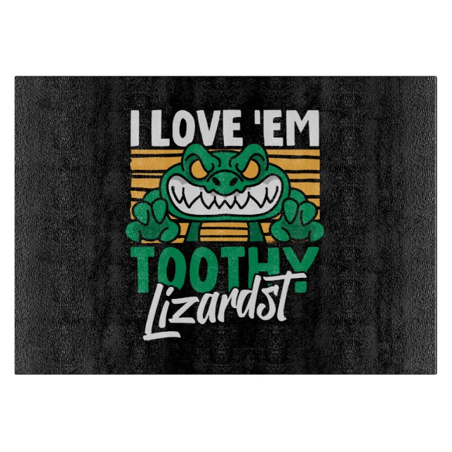 Funny Alligator Lover und Zookeeper Crocodile Schneidebrett (Vorderseite)