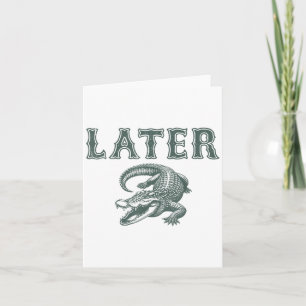 Funny Alligator Pub Spater Gator Karte