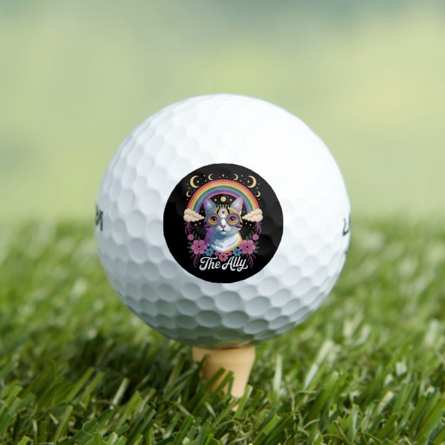 Funny Ally Ca Pride Sonnenbrille Gay Pride LGBTQ Golfball (Insitu T-Shirt)