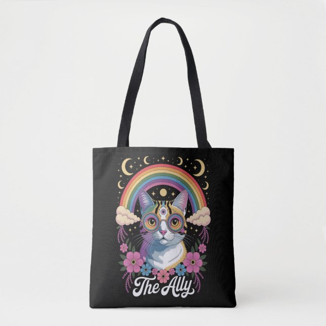 Funny Ally Ca Pride Sonnenbrille Gay Pride LGBTQ Tasche (Vorderseite)