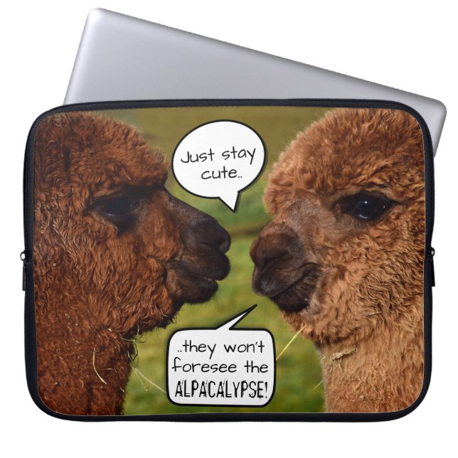 Funny Alpaca Alpacalypse Laptopschutzhülle (Vorderseite)