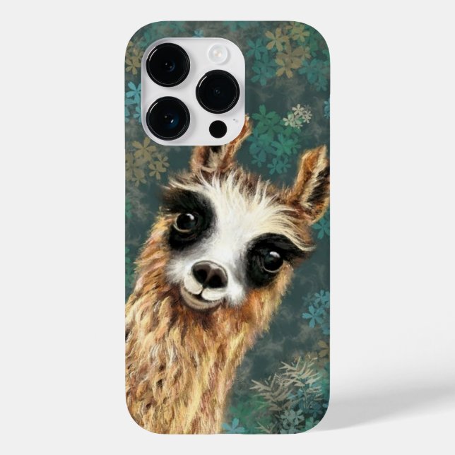 Funny Alpaca iPhone Case (Rückseite)