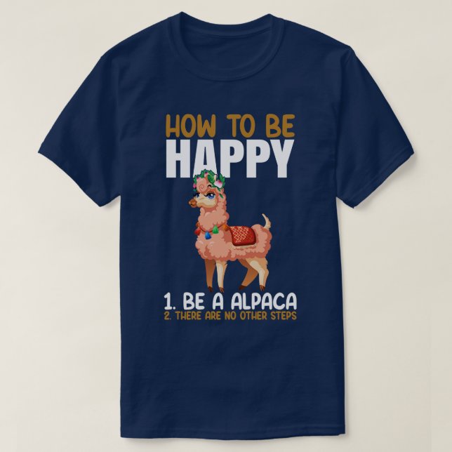 Funny Alpaca Lover T-Shirt (Design vorne)