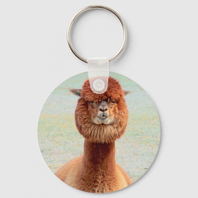 Funny Alpaca Schlüsselanhänger (Vorderseite)