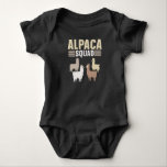 Funny Alpaca Squad Animal Lover Baby Strampler<br><div class="desc">Funny Alpaca und Llama Liebhaber Geschenk.</div>